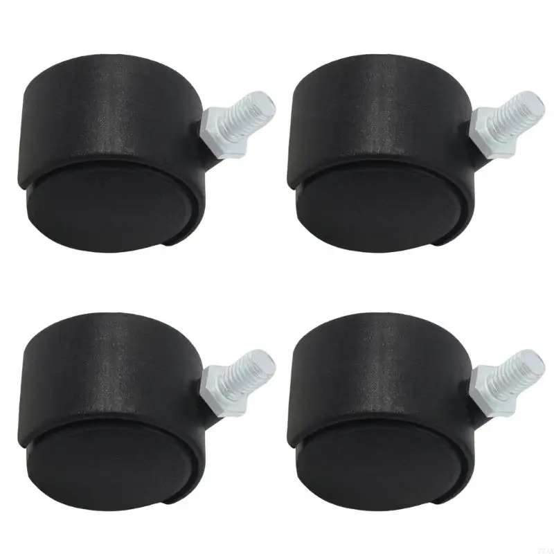 77JA Bánh xe xoay yên tĩnh cho đồ nội thất với phanh và dễ dàng lắp đặt 4pcs