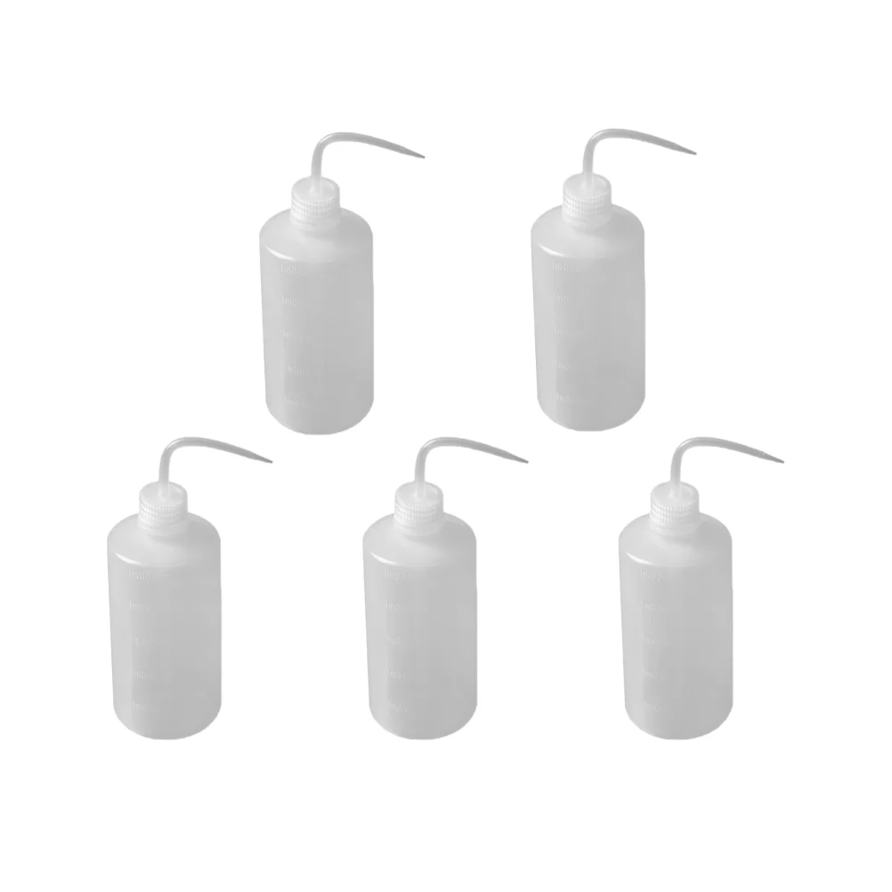 

5 Pcs Applicator Bottle Empty Succulents with Scale White for Hair Hairdressing