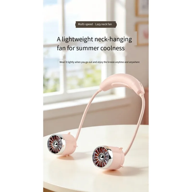 TAIGH-Quiet Operation 100-Speed Adjustable Portable Neck Fan With USB Charging-Perfect For Outdoor Use