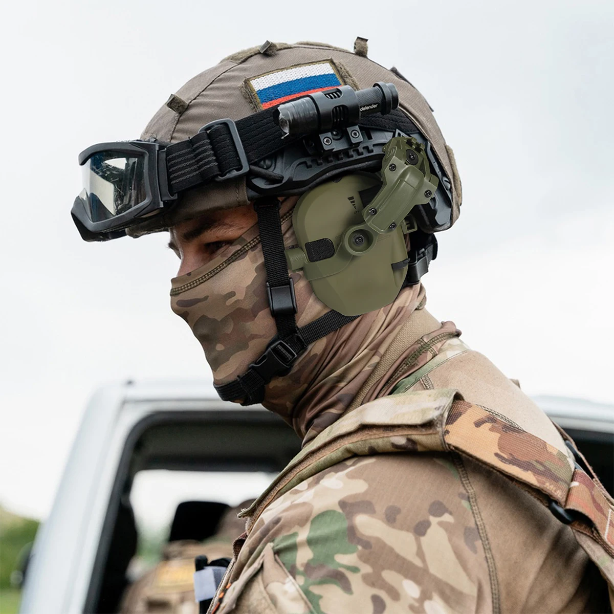 Imagem -06 - Capacete Tático Headconjunto Redução de Ruído Captura de Som Tiro Proteção Auditiva Protetor Ouvido Airsoft Auscultadores cs para Fast Wendy