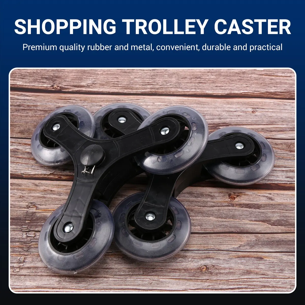 Super Sale 2Pcs/Set Black Shopping Cart Trolley Caster Luggage Suitcase Roller Replacement Wheel Pulley Sliding Roller Wheel Acc