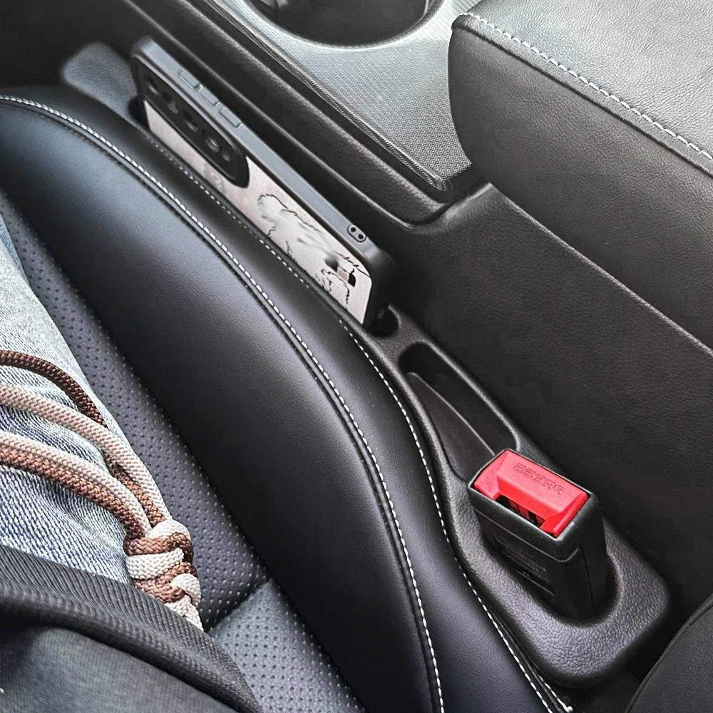 1 paio di strisce universali per seggiolino auto Gap Plug Strip Cucitura laterale Riempitore per spazi vuoti per auto a prova di perdite Organizzatore di stoccaggio Decorazione interna