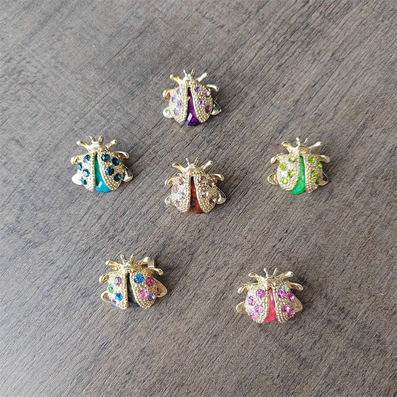 Clothing Accessories Mixed Colors Retro Brooch Beetle Seven Star Ladybug Colorful Chest Flower Clothing Accessories