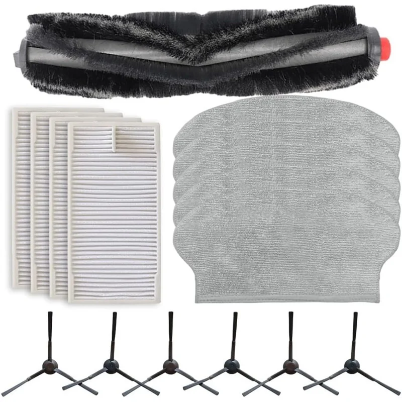 

BHBD-для робота-пылесоса Eureka NER600, основная боковая щетка, фильтр Hepa, швабра, тканевые запасные части, аксессуары