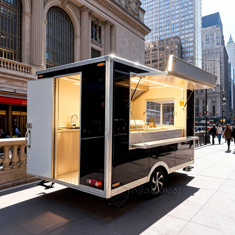 

Small Food Trailer Commercial Food Truck Mobile Food Truck Trailer Fully Equipped Food Trailer for Night Market Snacks