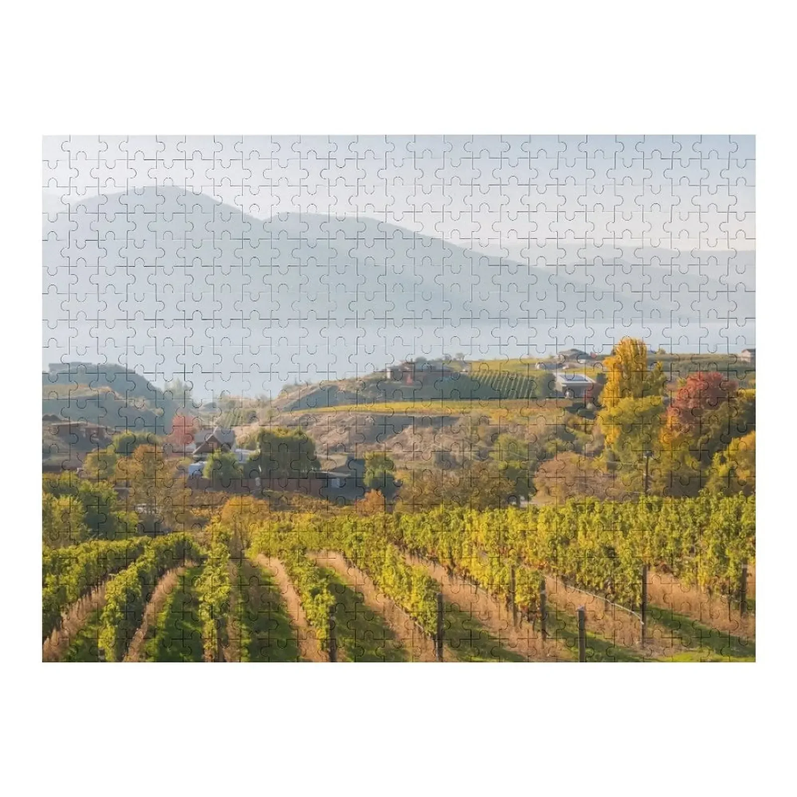 

Осень в виноградниках на Naramata, скамейка-головоломка для детей, деревянные композиции для детей, персонализированная головоломка