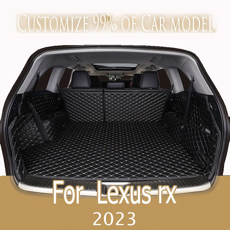 Leather Material Car Trunk Mats For Lexus rx Rx200t Rx350 Rx450h Rx300 2023 Cargo Liner Accessories