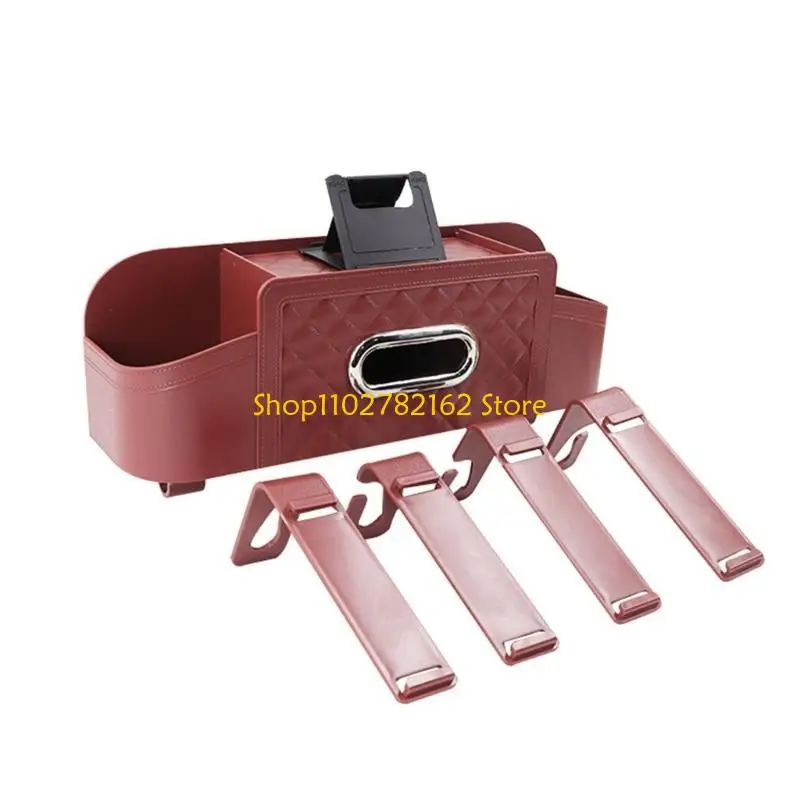 

547B Car Seatback Storage Box Tissue Box Universal Backseat Place Water Cup