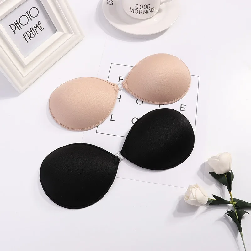 

Sexy Sujetador Women's bra Invisible Push Up Bra Self-Adhesive Silicone Seamless Front Closure Sticky Backless Strapless Bra