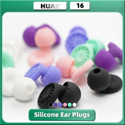 HUAK Reusable Silicone Sleep&Swim Earplugs - Noise-Cancelling Ear Tips for Comfortable Sleep and Water Activities Easy to Clean