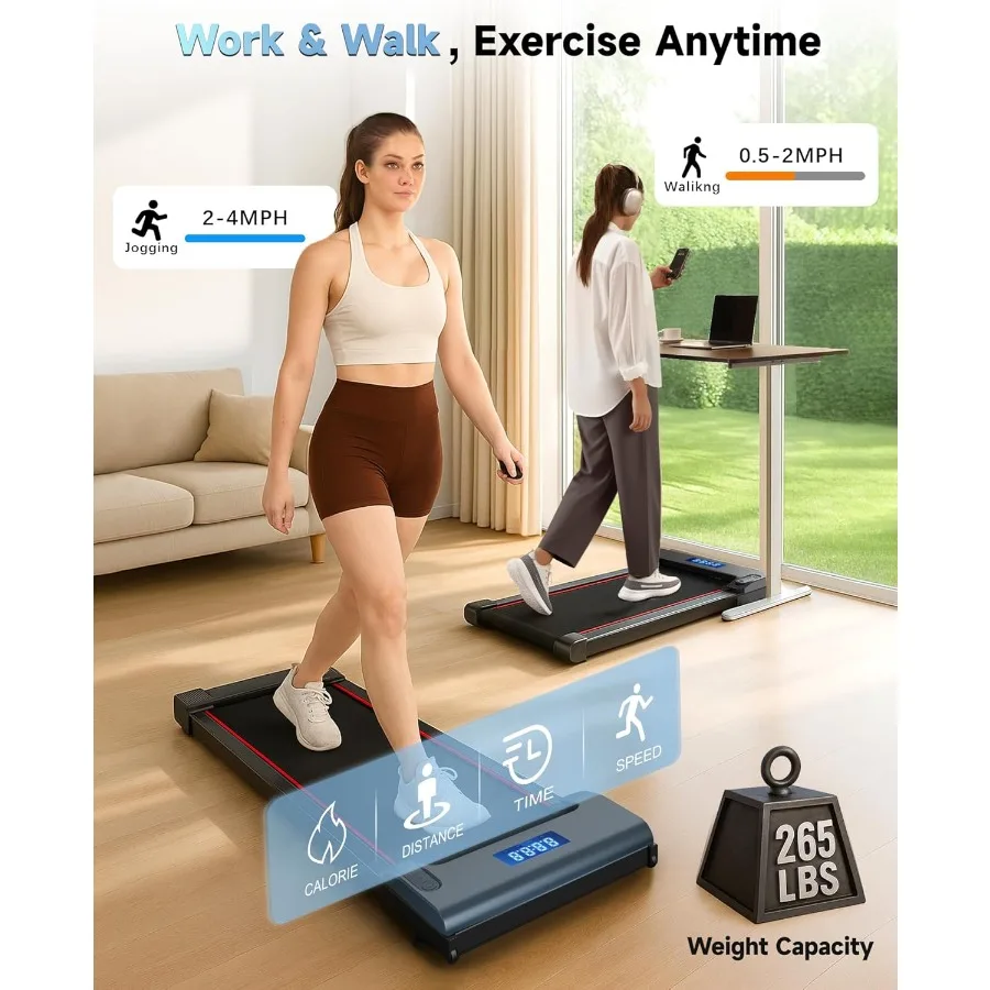 جهاز سير NeoSilent للمشي تحت المكتب للمنزل مع تطبيق BLDC Core وحزام كبير جدًا وجهاز تحكم عن بعد محمول وشركات #6