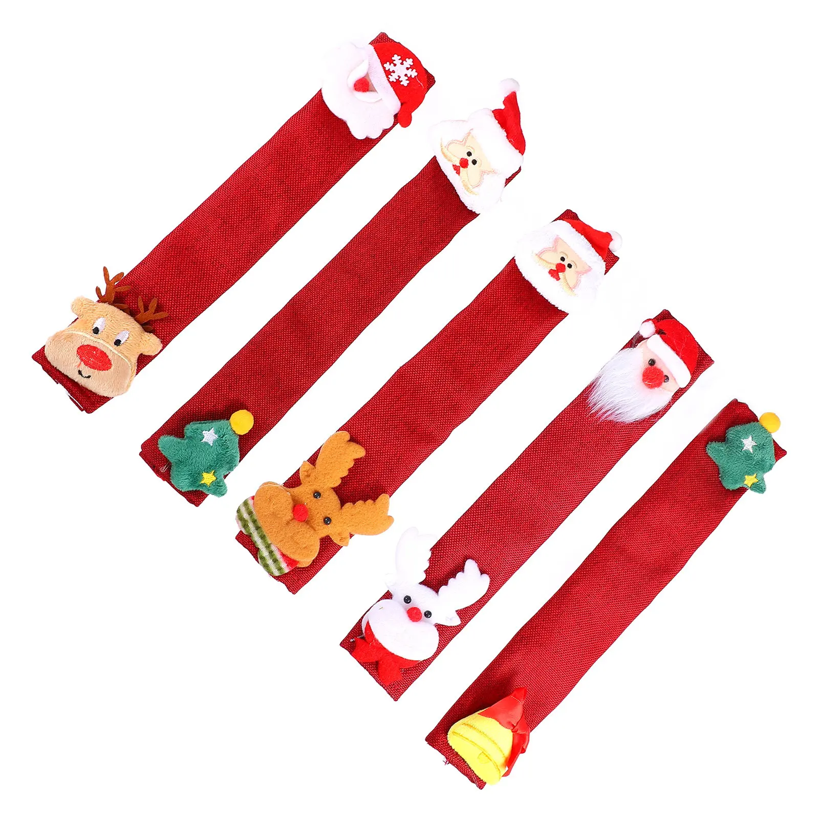 

5Pcs Kitchen Handle Covers Christmas Design Fridge Handle Protectors for Refrigerator Oven Microwave Freezer Xmas Home