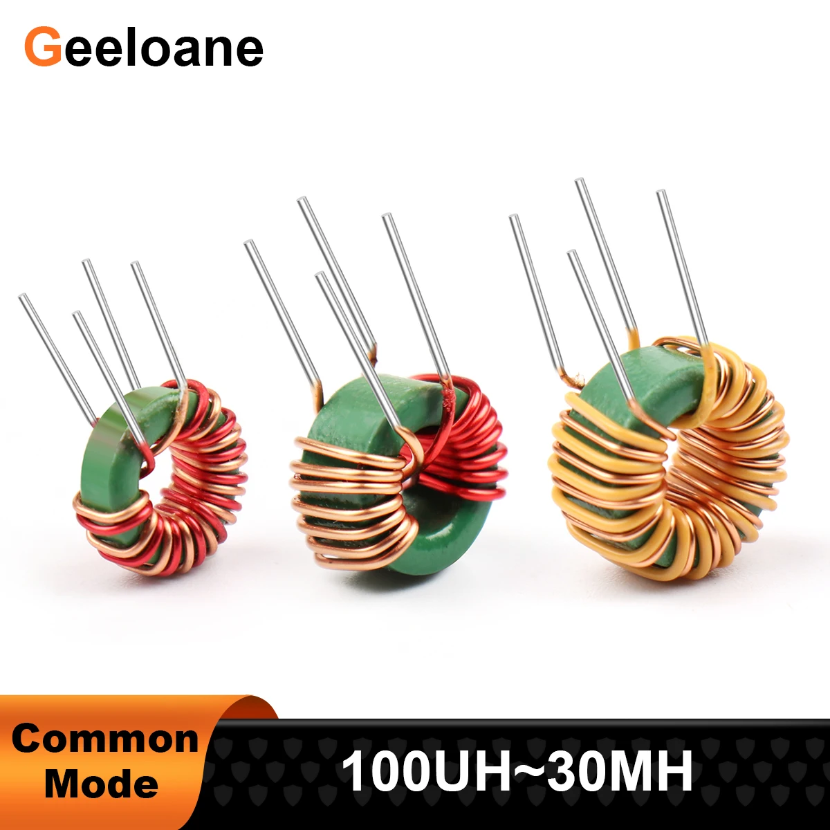 10Pcs Common Mode Magnetic Ring Inductor 10MH 20MH 30MH Ring Inductor Filtering EMC Coil Inductance Inductors