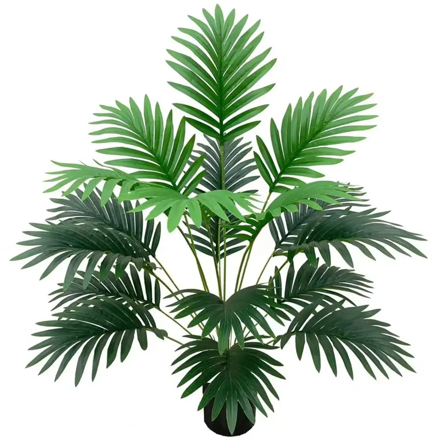 Künstliche Blumen, großblättriger Baum, hochwertige Vase, Heimdekoration, Hochzeitsdekoration, für drinnen und draußen, Hof, Garten, künstliche Pflanzen, Ornament