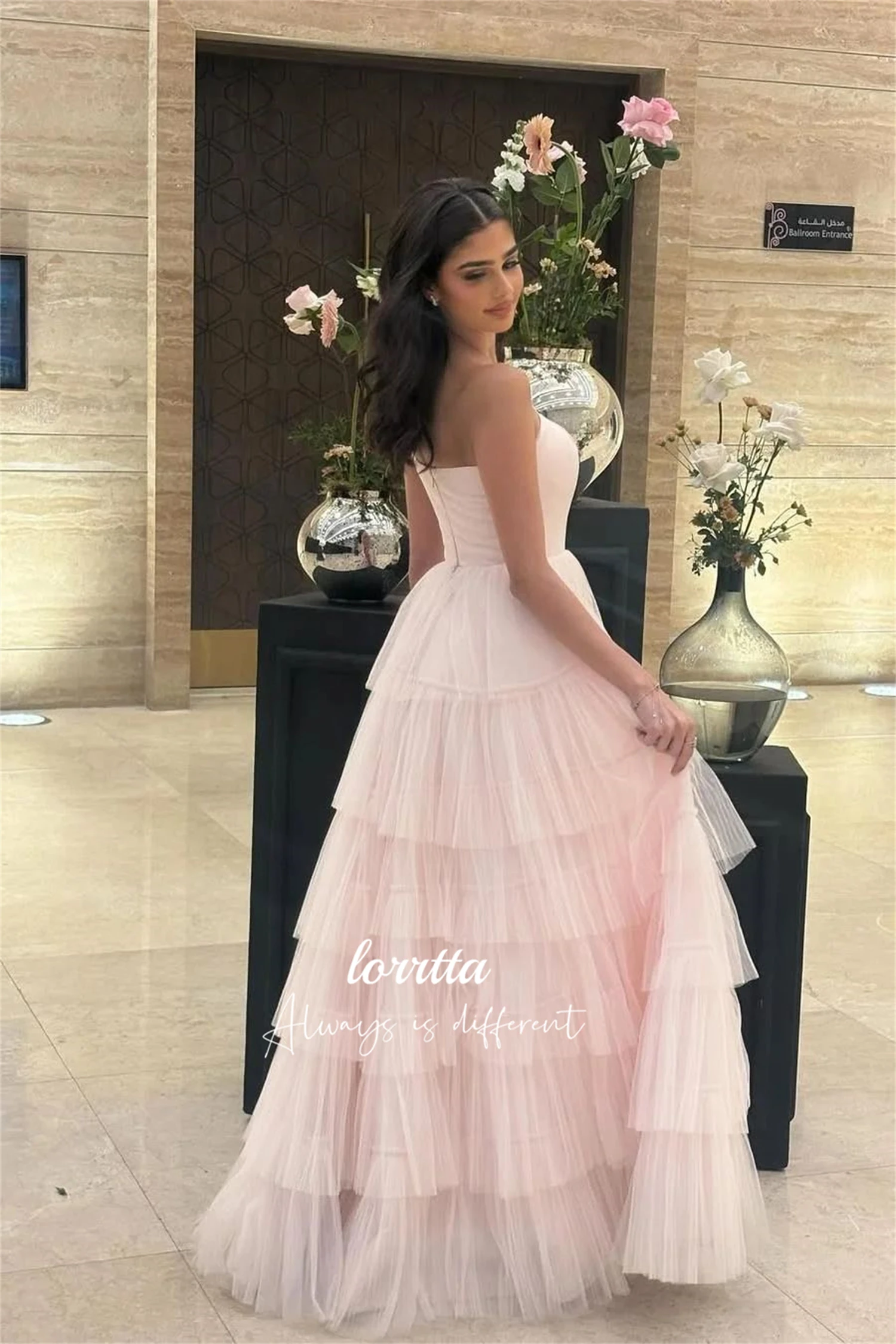 Loretta Maßgeschneidertes Partykleid für Hochzeitskleider, Hochzeitskleid, lange Ballkleider 2025, elegante Kleider, Abendkleid für Damen