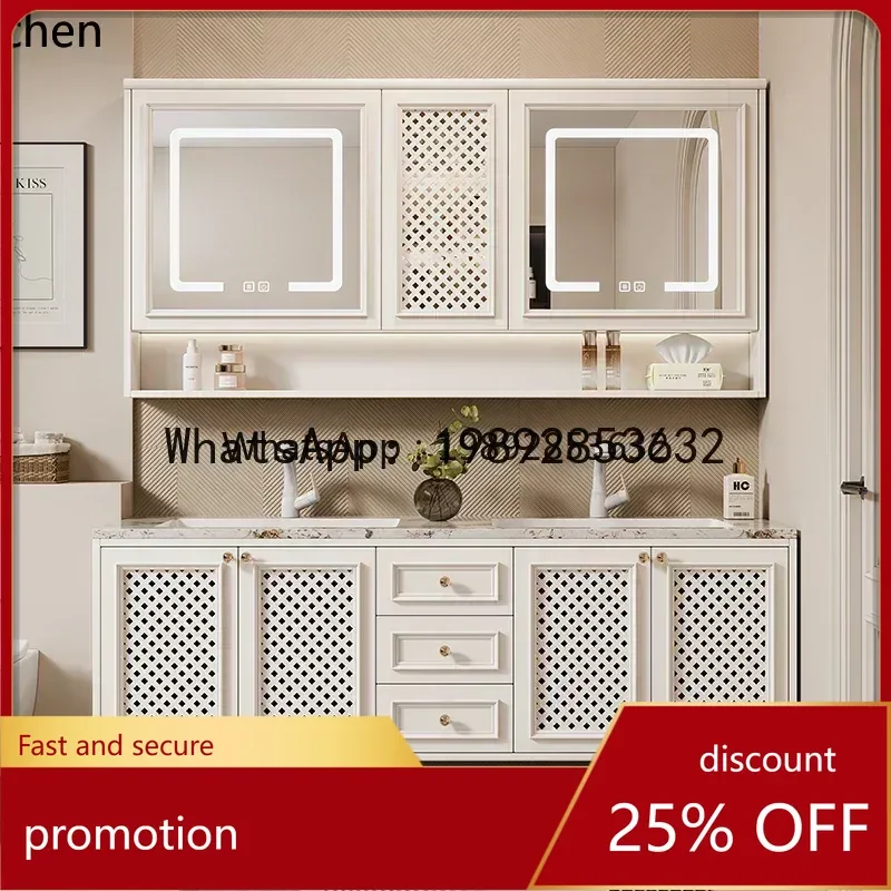 

YFY rock slab integrated hot bending bathroom cabinet washbasin toilet bathroom bathroom cabinet double basin washbasin pool