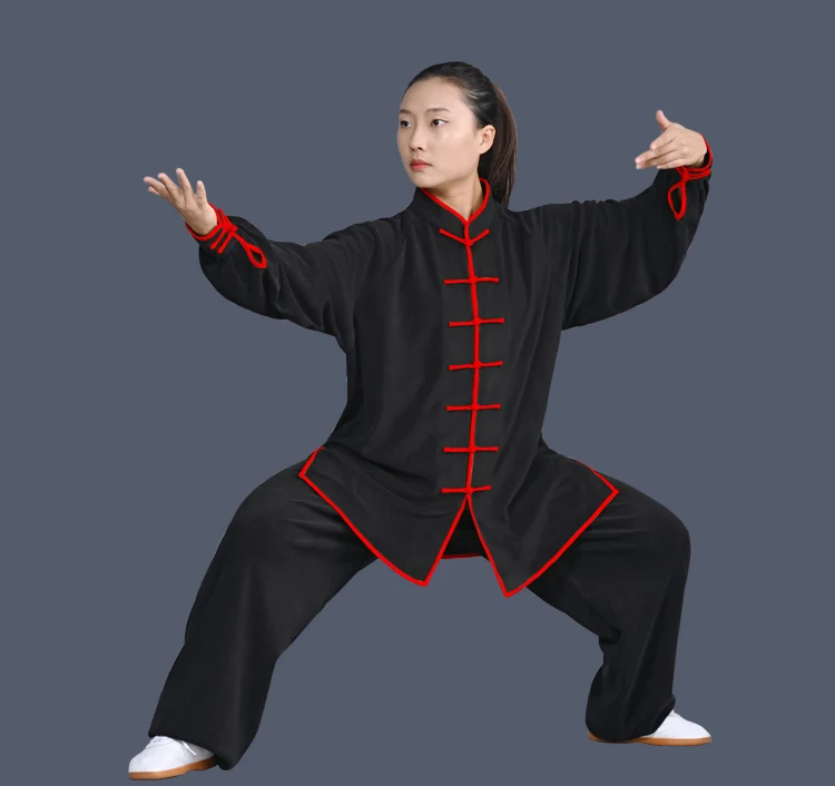 Winter Fleece Tai Chi Clothing Warm Kung Fu Clothes Martial Arts Uniform for Men for Women Thick