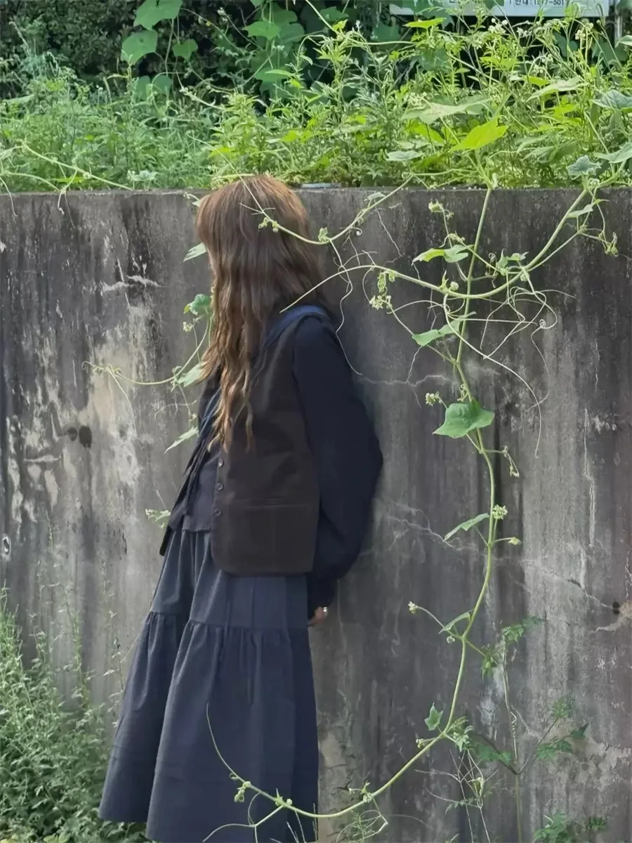 سترة Preon Round Ne متعددة الاستخدامات بطبقات Briti Sle ort Length Commute مناسبة لموسم الخريف بزر واحد للإغلاق #4