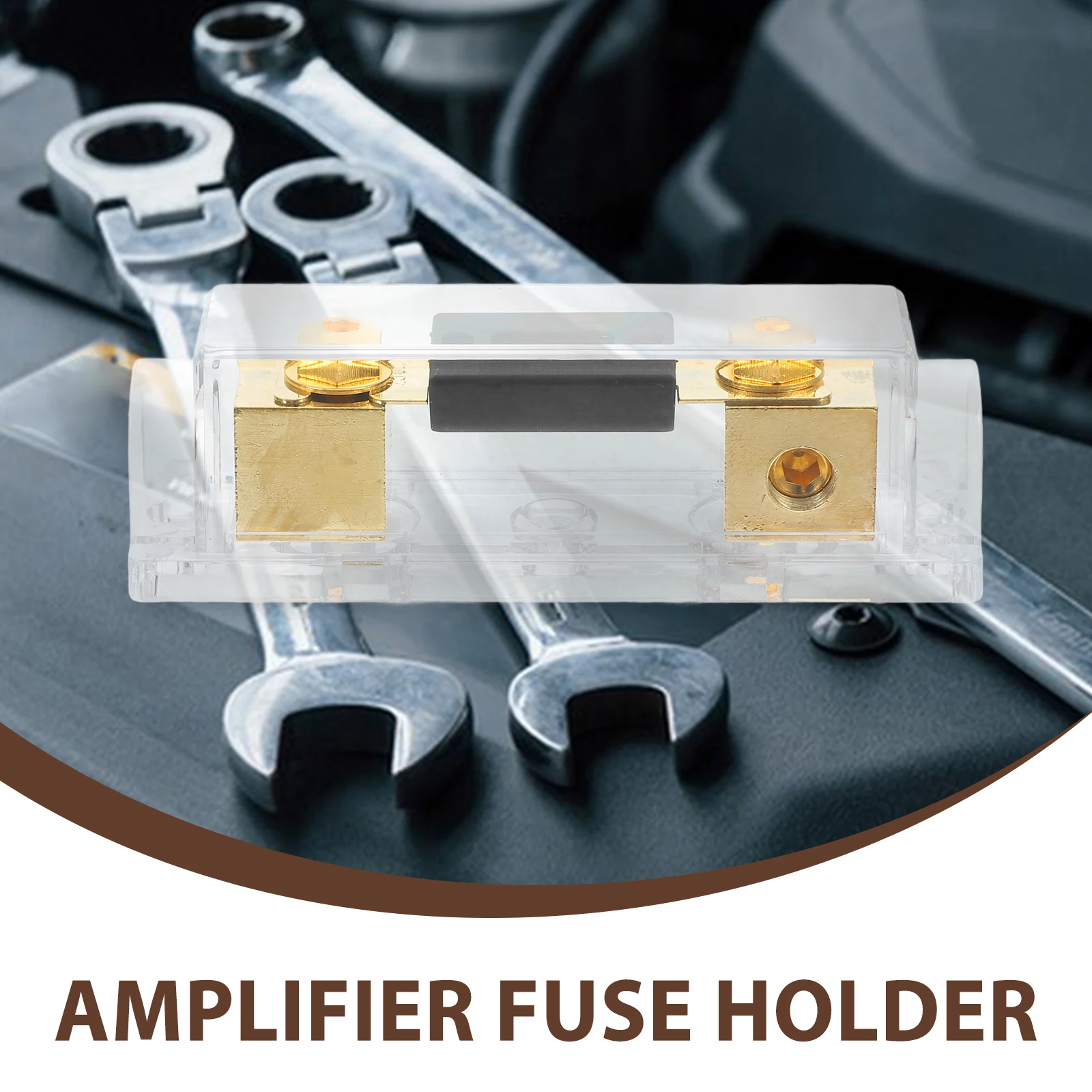 

Car Amplifier Fuse Holder Auto Audio Block High Power Protection Durable Material Overload Safety Multi Circuit Protection
