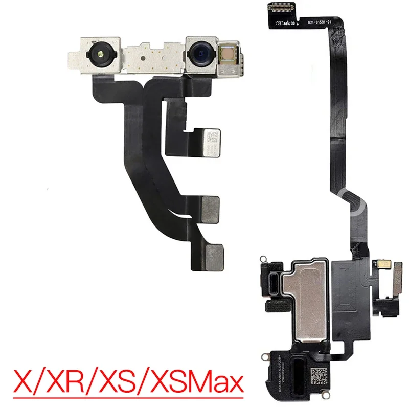 

Ушной динамик для iPhone X XR XS Max Сменный модуль передней камеры с датчиком приближения, датчиком света, гибкий кабель, без лицевого и идентификатора