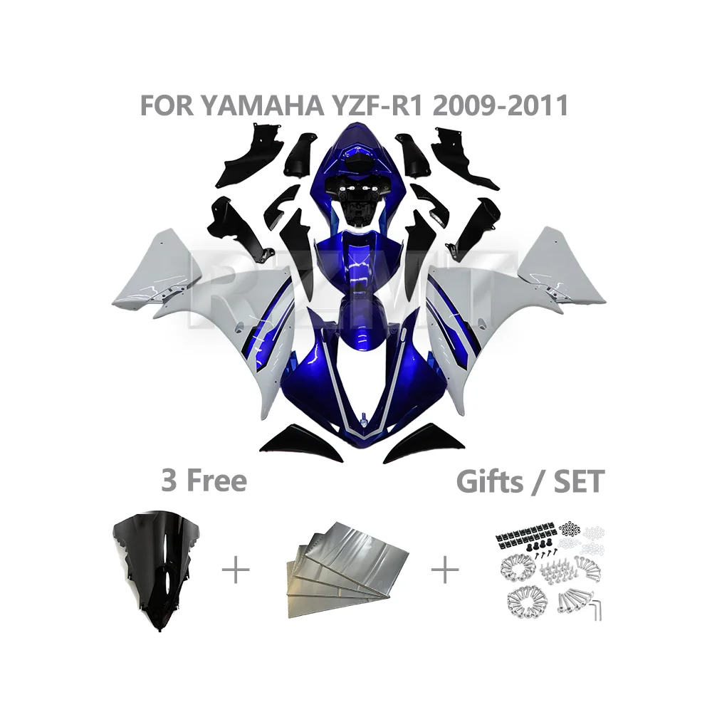 

Обтекатель для мотоцикла YAMAHA R1 YZF 2009-2011 YZF-R1, индивидуальный обтекатель, комплект деталей из АБС-пластика, аксессуары Y1009-112a