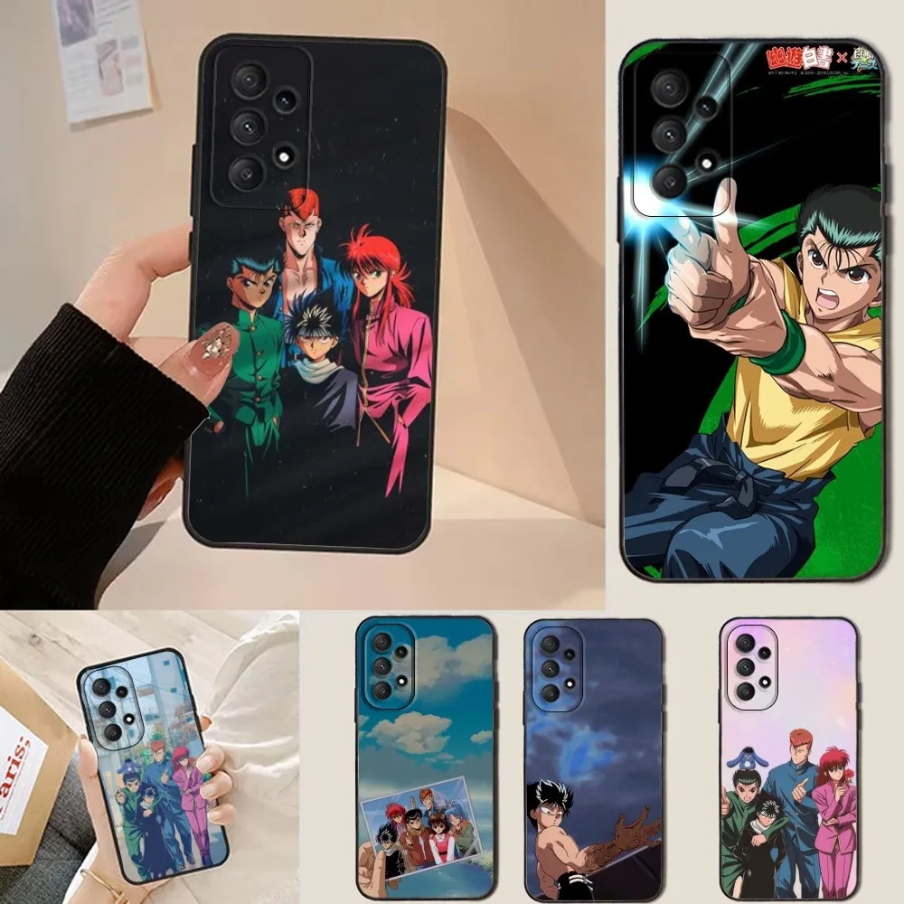 

Anime Yu Yu Hakusho Phone Case For Samsung Galaxy A13,A21s,A22,A31,A32,A52,A53,A71,A80,Soft Black Shell