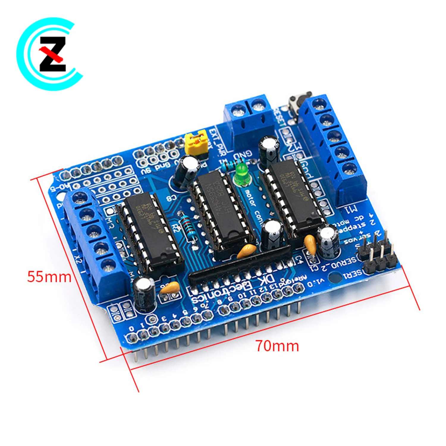 L293D motor drive module expansion board. motor control shield