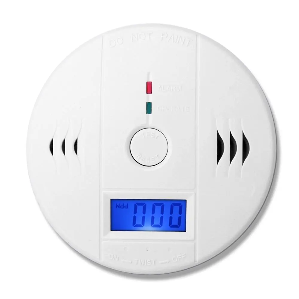 SmartYIBA LCD Photoelectric Independent CO Gas Sensor 85dB Warning High Sensitive Carbon Monoxide Detector Alarm CO Sensor