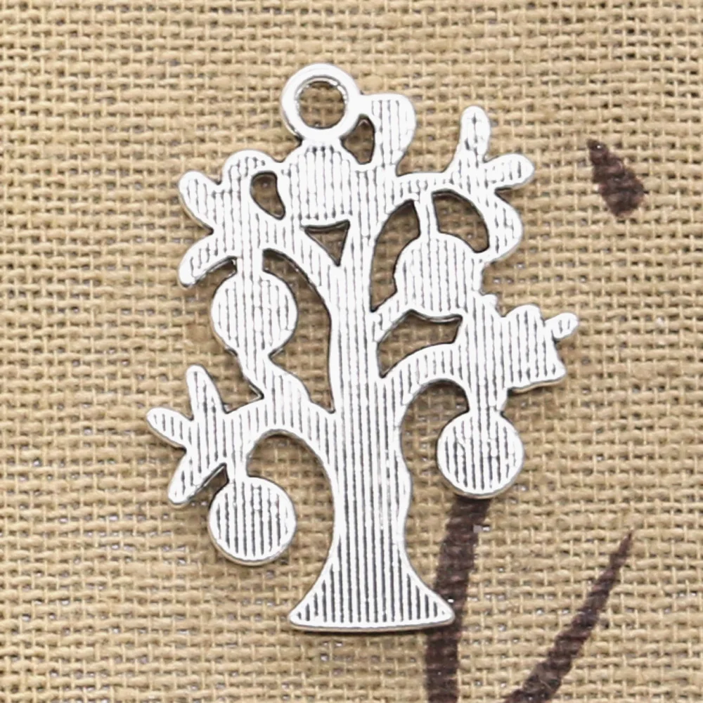 8pcs Charms Money Tree 29x21mm Antique Making Pendant fit,Vintage Tibetan Silver color,DIY Handmade Jewelry