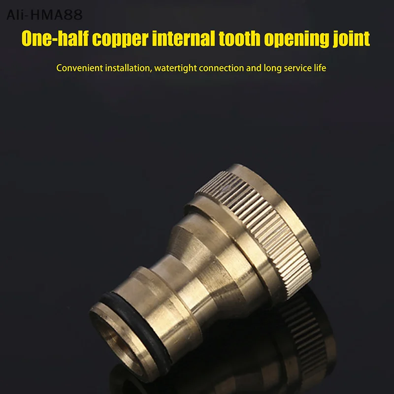 1Pc 1/2 범용 탭 주방 어댑터 황동 수도꼭지 급수 정원 도구 탭 커넥터 믹서 호스 어댑터 분지 피팅