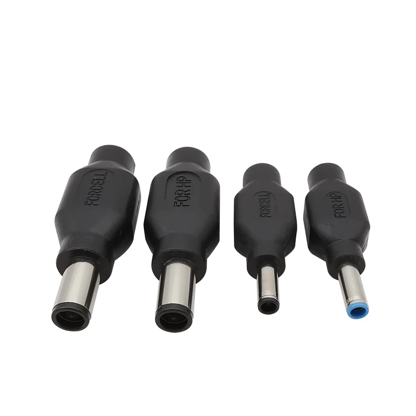 1 szt. 7,4 x 5,0 mm / 4,5 x 3,0 mm wtyk męski na 5,5 x 2,1 mm gniazdo żeńskie z pinem Złącze zasilacza DC do laptopa HP / DELL