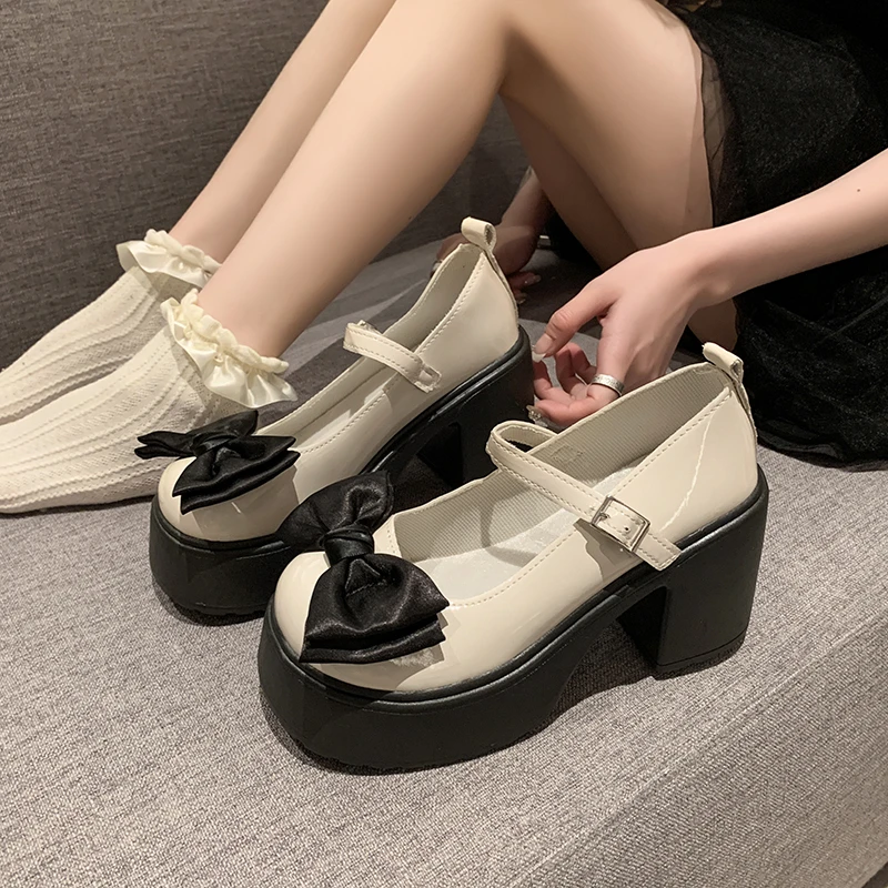 New Summer Sexy Fashion Elegant Shallow Mouth Round fillister head Heel Thick Sole Casual Bow Solid Color Women\'s Boots