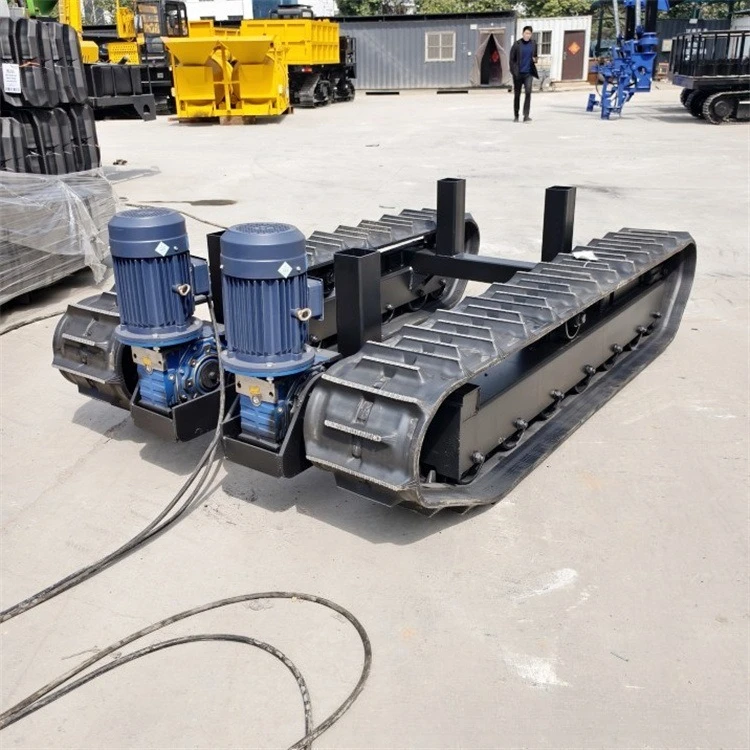 Motor driven crawler chassis, external electric walk, large equipment chassis assembly