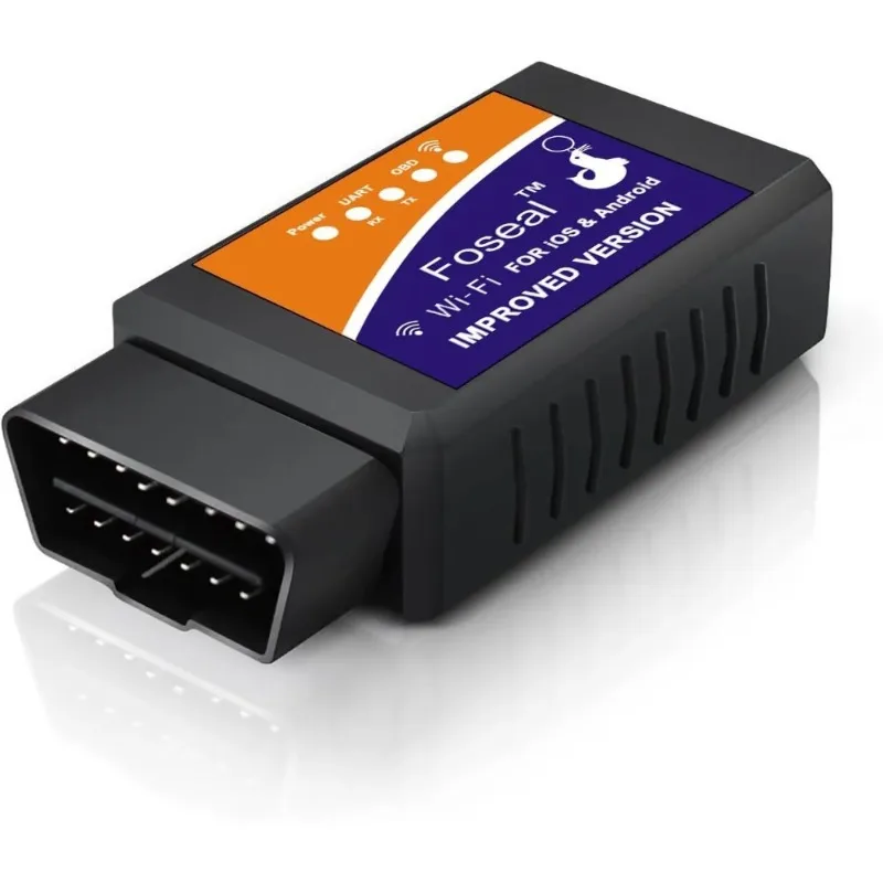 Bluetooth Wireless Car Code Reader - Universal OBD2 Diagnostic Tool Compatible with All Vehicles, Real-time Data