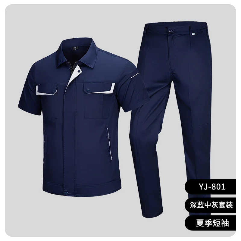 S-5XL Plus size Summer Work clothing Breathable durable workshop uniforms worker Coveralls factory labor workwear Custom Logo