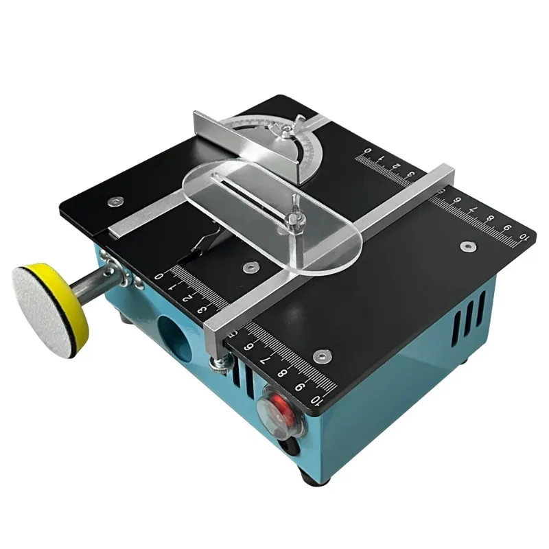 Dual-motor Mini Table Saw Desktop DIY Cutting Grinding Tools 110v-220v Saw Blade Adjustable Power Tool for Wood/PCB/Acrylic