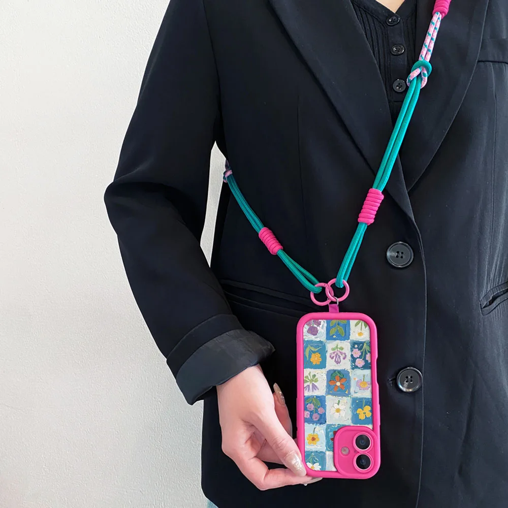 Cxd5Case ForSamsungA56 55 36 26 16 06 15 35 25 54 34 24 73 53 21 71 51 31 72 52 32 14 13 12 17 07 زهرة Crossbody غطاء الحبل