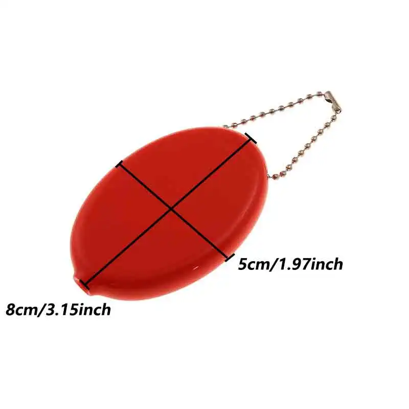Dompet koin รูปไข่ขนาดเล็กเก็บกระเป๋าเงินใส่เหรียญขนาดเล็กการเปลี่ยนแปลง dompet koin ผู้ถือเหรียญพร้อมโซ่สำหรับผู้ชายผู้หญิง