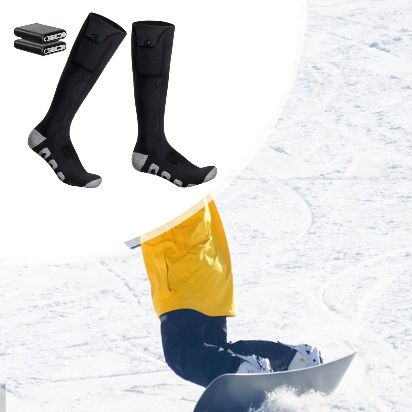 

Heated Socks Comfortable Foot Warmer for Outdoor Sports Hiking Camping
