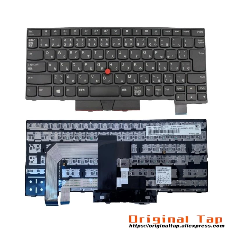 

JP Japanese Keyboard for Lenovo Thinkpad T470 A475 T480 A485 01AX395 01AX436 01AX477 01HX329 01HX369 01HX409