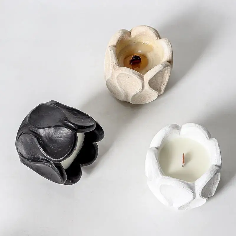 Cement Candle Empty Cup For Home Decor Wedding Centerpiece Candle Holders Home Decoration Accessories Gifts For Boyfriend