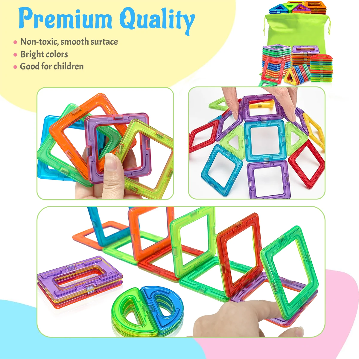 Magnetische Bouwstenen DIY Constructor Set Voor Kinderen 3D STEM Montessori Educatief Speelgoed Voor 3 Jaar Oude Kinderen jongens Meisjes Geschenken