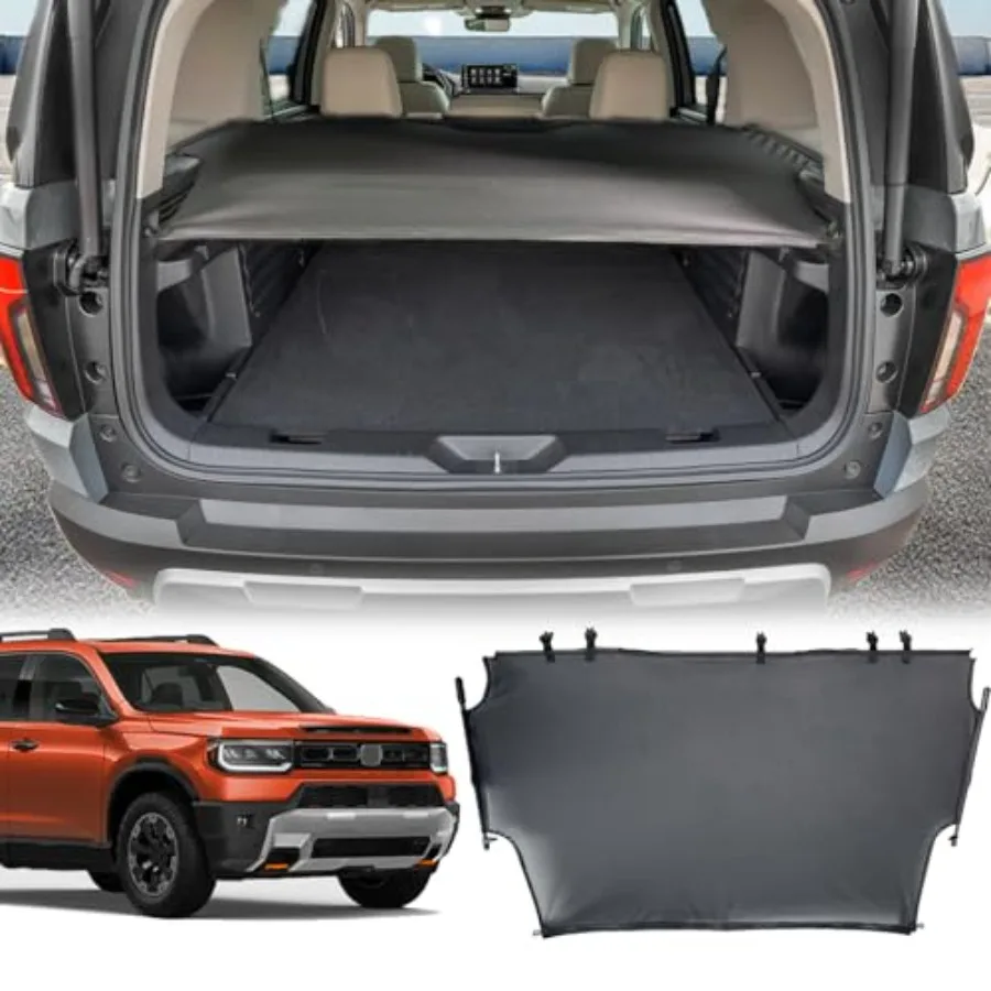 

Cargo Cover Compatible with Honda Passport 2026 Accessories, Non-Retractable Trunk Cover Protector Security Shielding Shade Ant