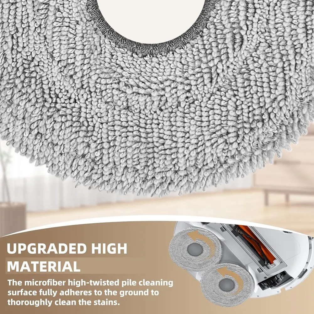 ABVI-Per Dreame X50/X40/L20 Ultra Completo, L50/L40/X30/L10/L10s Pro Ultra, L10 Prime/L10s Plus Panno per scopa in microfibra sottovuoto