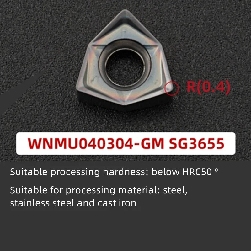 WNMU04,WNMU06,100% Original high-quality fast-feed milling insert WNMU WNMU040304 WNMU060408 For stainless steel, steel