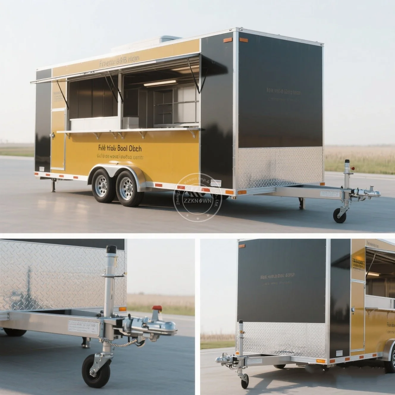 

Modern Style Pizza Cart Food Truck Mobile Kitchen Mobile Fast Food Restaurant Taco Hot Dog Beer Bar Concession Food Trailer