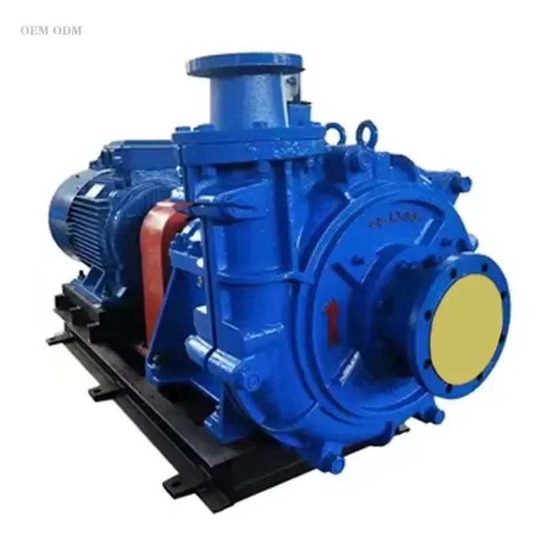 for Qiangkai High Efficiency Horizontal ZJ Vane Slurry Pump High Pressure Thick Slurry Pump for Industrial Water Treatment