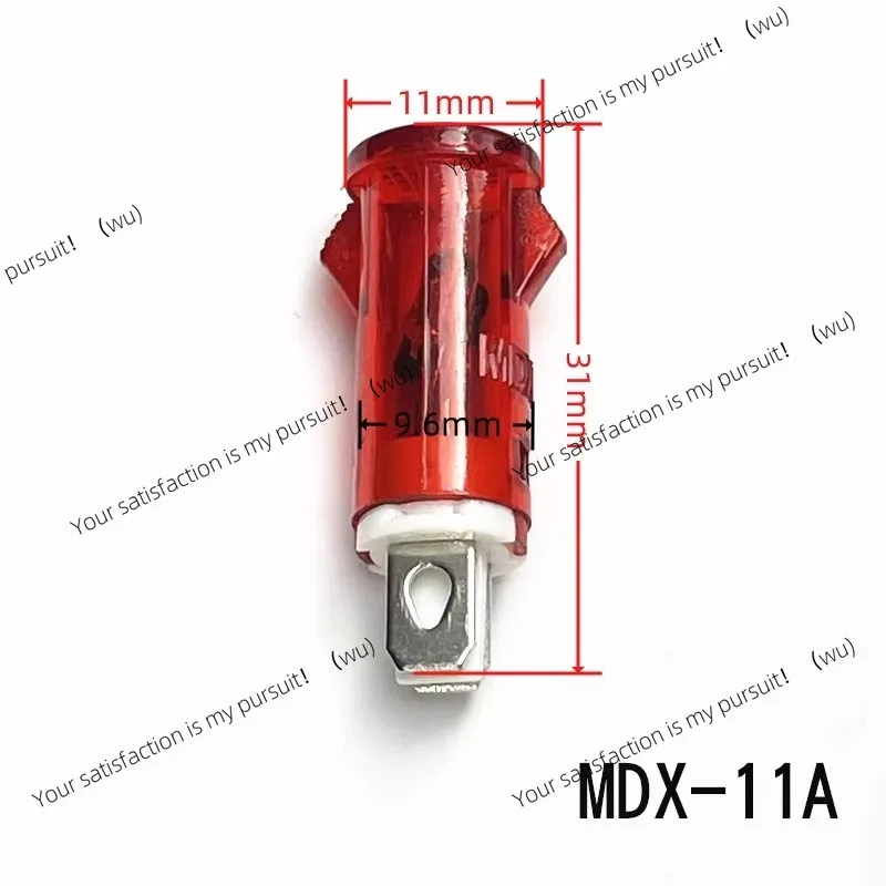 10PCS MDX-11A MDX-14A Card Signal Light 220V Disinfection Cabinet Water Heater Freezer Power Supply Operation Indicator