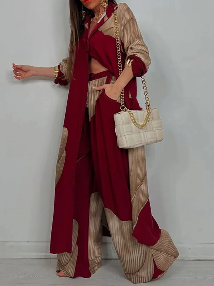 

Autumn Elegant Women Floral Print Blouse Long Sleeve Long Coats Fashion Loose Botton Lapel Casual Shirt Tops for Daily Wear