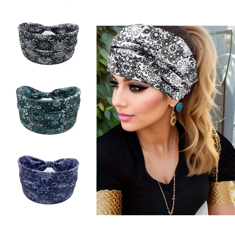 Bandanas boêmias para mulheres, bandanas esportivas de moda, 3